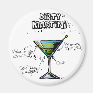 Aimant Dirty Martini Cocktail Recette