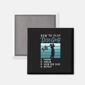 Aimant Disc Golf - Comment jouer au Disc Golf (Recto/Verso)