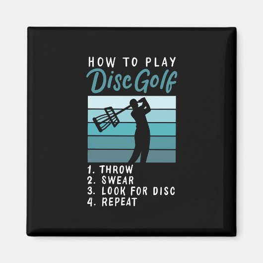 Aimant Disc Golf - Comment jouer au Disc Golf (Devant)