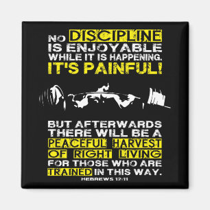 Aimant DISCIPLINE - Motivation de l'entraînement de squat