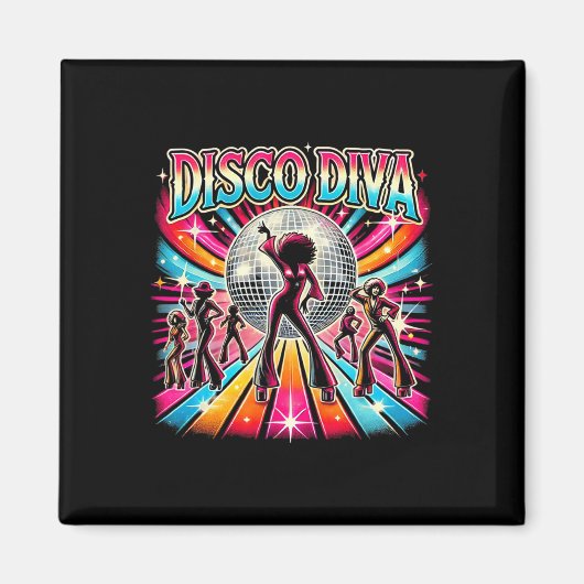 Aimant Disco Ball Disco Diva Queen (Devant)