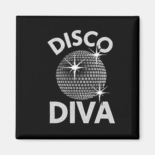 Aimant Disco Ball Disco Diva Queen1 (Devant)