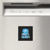 Aimant Disco Queen - 70's Disco Theme Vintage seventies (In Situ (Lave-vaisselle))