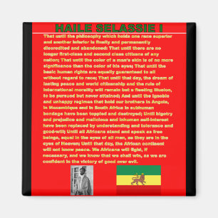 Aimant Discours célèbre de guerre de Haile Selassie à