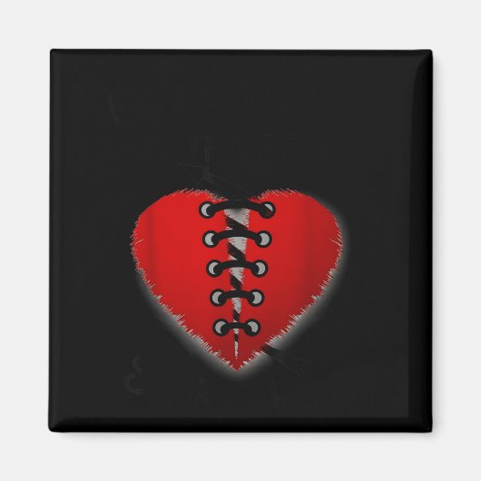 Aimant Disease Awareness Open Heart Surgery Survivor Ed H (Devant)