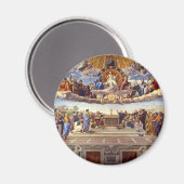 Aimant Disputation du Saint Sacrement par Raphael (Recto/Verso)