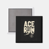 Aimant Disque de Golf Ace Run Chaînes Sket Rétro (Recto/Verso)