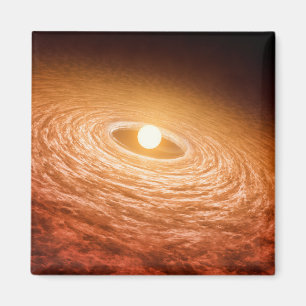 Aimant Disque De Matériel Autour De Star Fu Orionis.