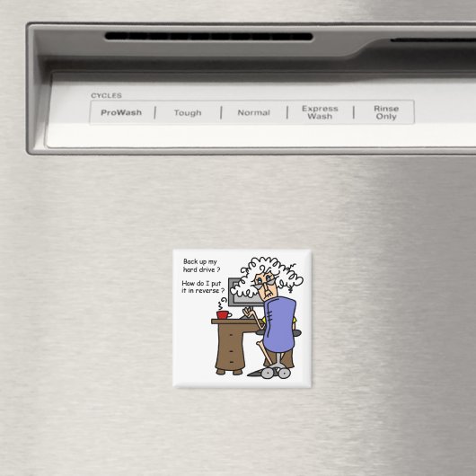 Aimant Disque Dur Sauvegarde Humoristique (In Situ (Lave-vaisselle))