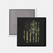Aimant Disque Golf Us Drapeau Drapeau Drapeau Panier Drap (Recto/Verso)