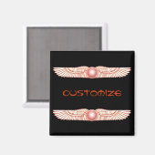 Aimant Disque Soleil Arrière Sumérien Anunnaki (Recto/Verso)