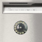 Aimant disque vintage rétro numéro de téléphone disque ro (In Situ (Lave-vaisselle))