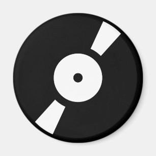 Aimant disque vinyle rétro