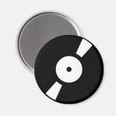 Aimant disque vinyle rétro (Recto/Verso)