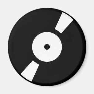 Aimant disque vinyle rétro