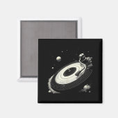 Aimant Disques vinyles Space DJ pour hommes Système Solai (Recto/Verso)