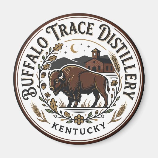 Aimant Distillerie Buffalo Trace Kentucky (Devant)