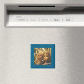 Aimant Distressed Doll Face Meme Premium (In Situ (Lave-vaisselle))