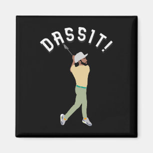 Aimant Dit! Drôle de golfeur Manolo Cadeau de golf drôle