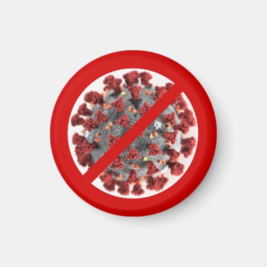 AIMANT DITES ARRÊTER LE CORONAVIRUS (Devant)