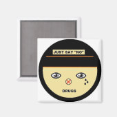 Aimant Dites non (Recto/Verso)