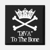 Aimant "DIVA" À L'Os (Devant)