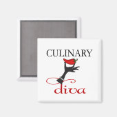 Aimant Diva culinaire (Recto/Verso)