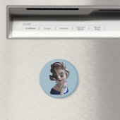 Aimant Diva-dame de Sully avec Vase de tête de manucure (In Situ (Lave-vaisselle))