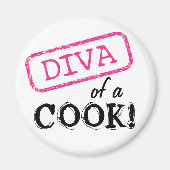 Aimant DIVA d'un cuisinier ! (Devant)