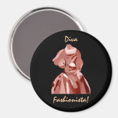 Aimant Diva Fashionista En Neutral (Recto/Verso)