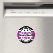 Aimant Diva violet fabuleux glamour (In Situ (Lave-vaisselle))