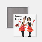 Aimant Divas domestiques (Recto/Verso)