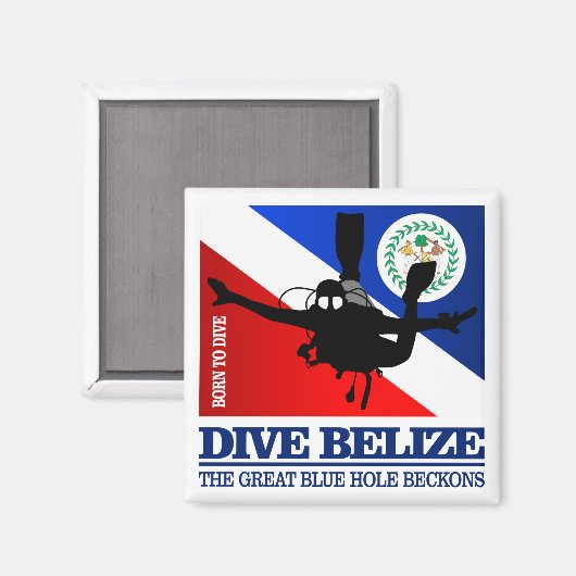 Aimant Dive Belize DF2 (Recto/Verso)
