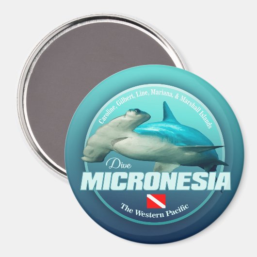 Aimant Dive Micronésie (DD2) (Recto/Verso)