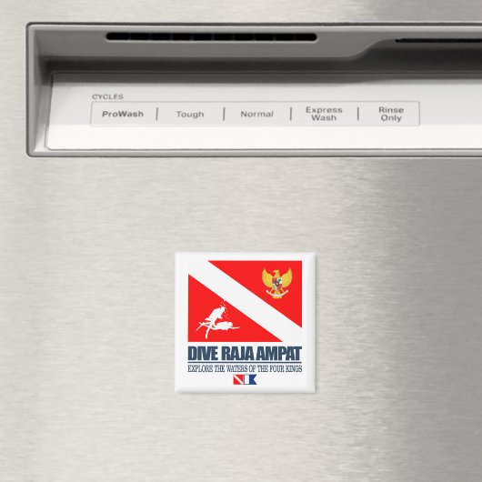 Aimant Dive Raja Ampat (sq) (In Situ (Lave-vaisselle))