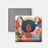 Aimant Diverse Journée internationale de la femme (Recto/Verso)