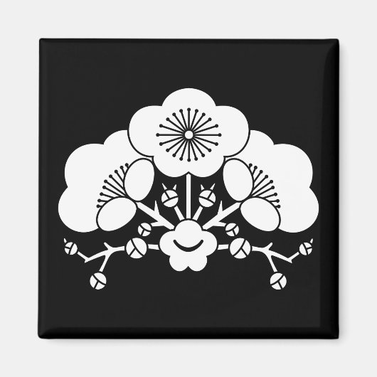 Aimant Diverses fleurs de prunes (Devant)