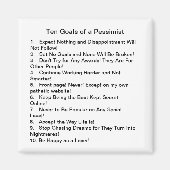 Aimant Dix objectifs d'un pessimiste (Devant)