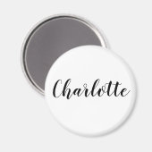 Aimant DIY personnalisé | Nom, Texte, Monogramme & (Recto/Verso)