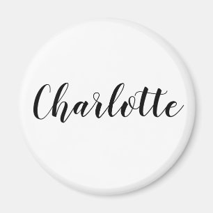 Aimant DIY personnalisé Nom, Texte, Monogramme &