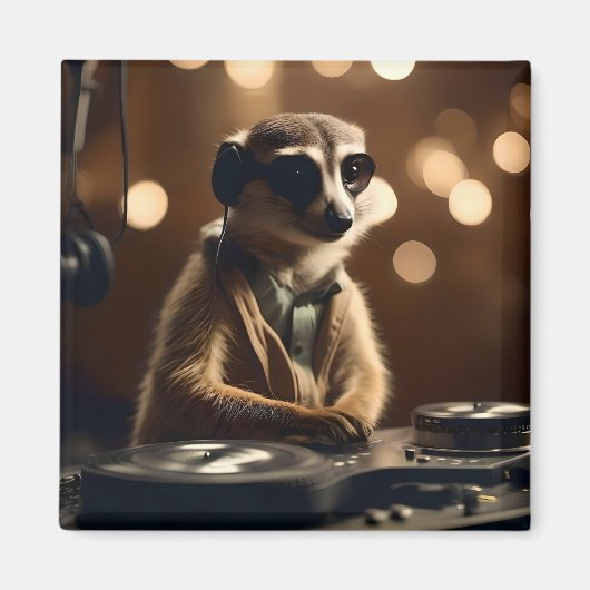 Aimant DJ Meerkat, (Devant)