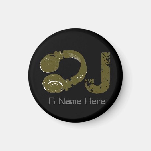 Aimant DJ personnalisable (Devant)