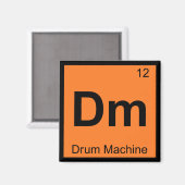 Aimant Dm - Machine à rythmes Chimie Symbole du tableau p (Recto/Verso)
