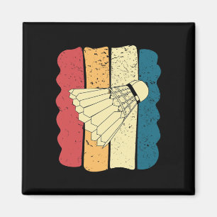 Aimant Dminton Homme Drôle Vintage drôle Idée cadeau