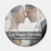 Aimant do-it-yourself Photo Round Keepsaké Favoriser (Devant)