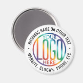 Aimant do-it-yourself | Votre logo d'entreprise Tour prom (Recto/Verso)