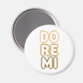 Aimant Do Re Mi échelle musicale (Recto/Verso)