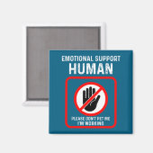 Aimant Do Shirt Emotional Support Human Halloween Costume (Recto/Verso)