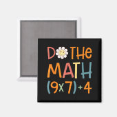 Aimant Do The Math 67 Meme Funny Six Seven Math Teacher S (Recto/Verso)