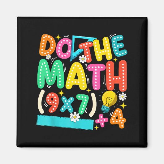 Aimant Do The Math 67 Meme Funny Six Seven Teacher (Devant)